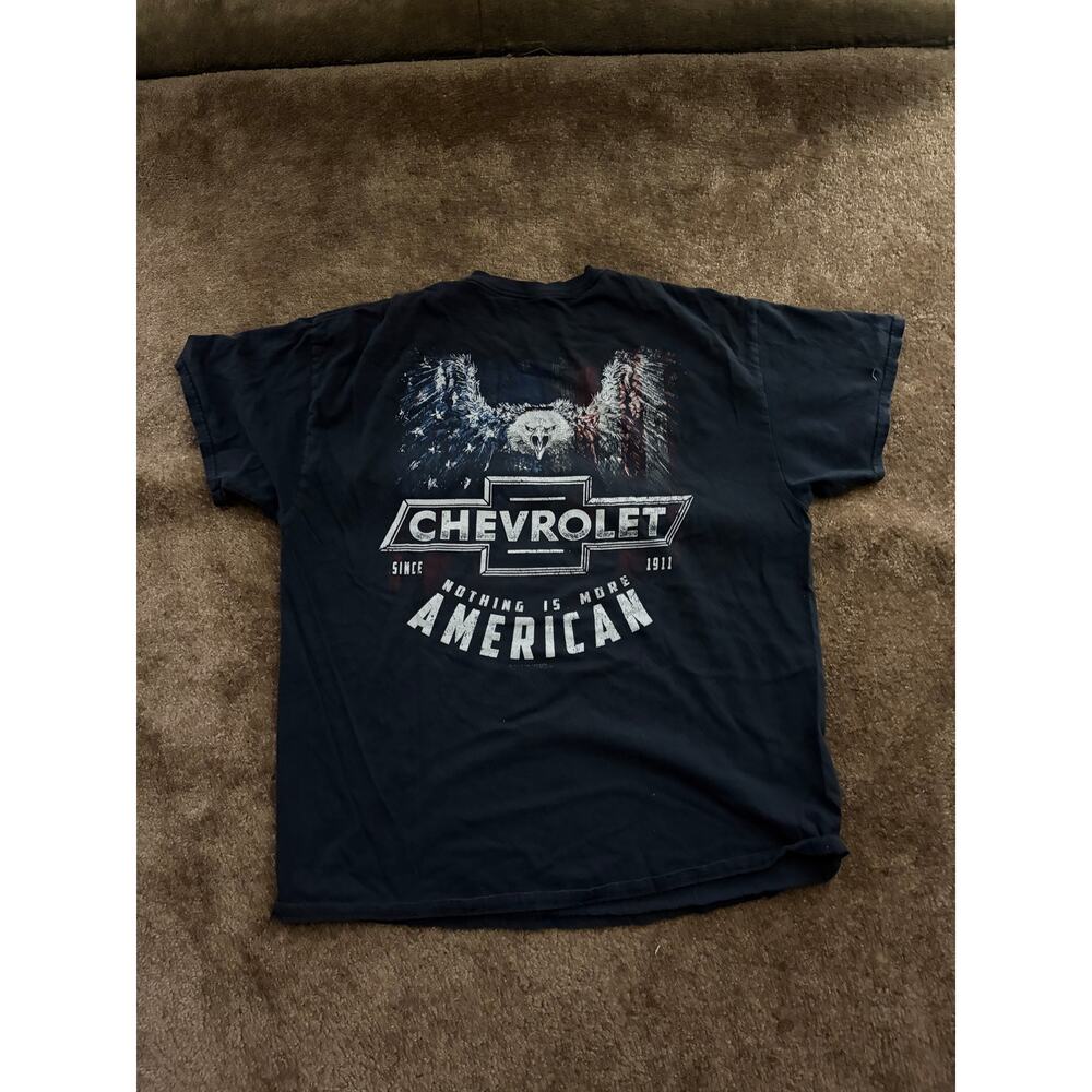 Vintage Chevy Chevrolet America USA Eagle Shirt (Medium, Black)